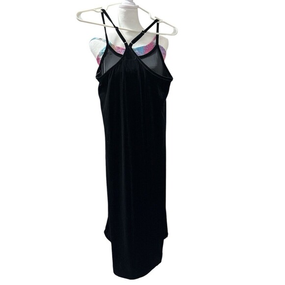 Chaser Velvet Midi Dress Blk Small New With Tags - Picture 2 of 5